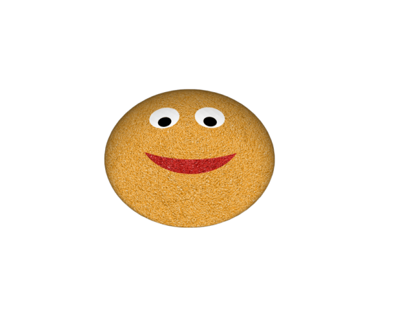 emoji smiley gul i 3D
