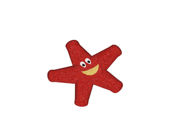 sjøstjerne rød 3D for lekeplassen
