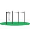 Pull-Up øvelse i apparat beregnet for utendørs trening