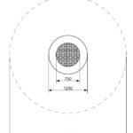 Trampoline Rado 125 - 225 cm EPDM-farger