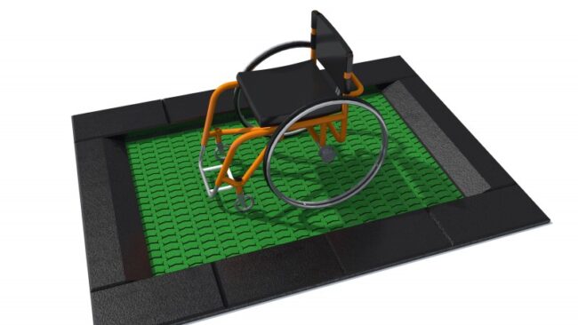 Trampoline for rullestol