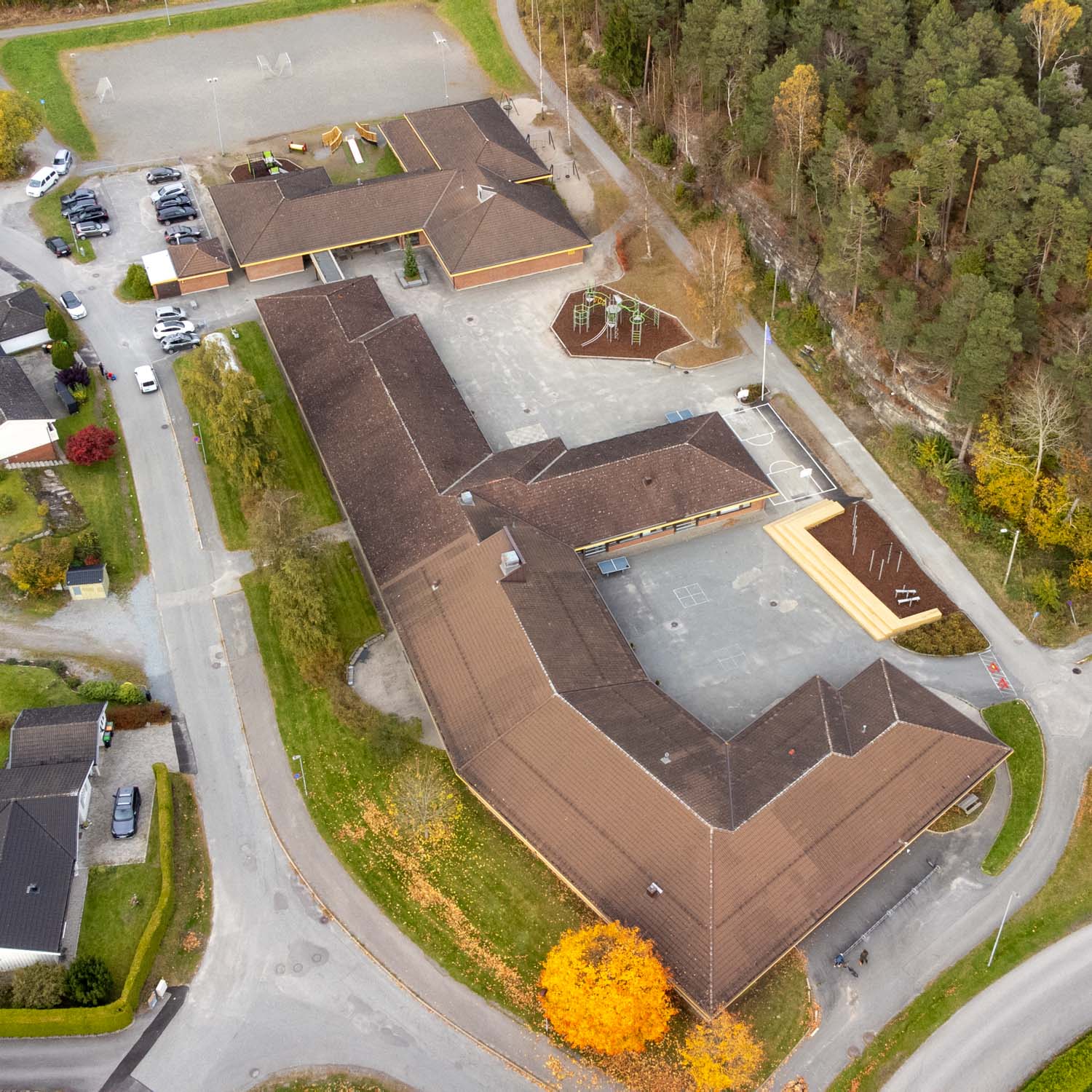 Dronefoto International School Telemark