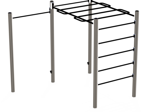 Monkeybar med pull up - fallhøyde <1,5 m