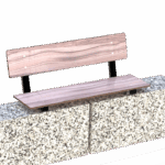 81 200 497 Camera Camera Park - Benk med rygg