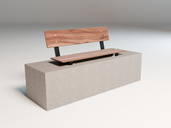 Park - Benk med rygg