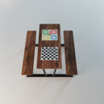 Parkbord Spillmix Ovenfra Søve AS Park - Piknikbord Spillmix