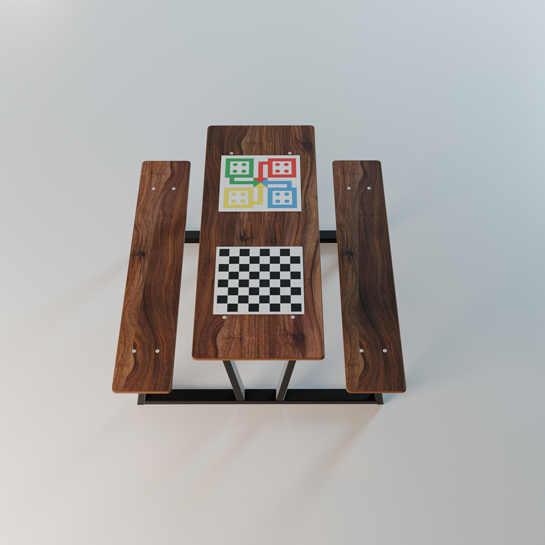 Parkbord Spillmix Ovenfra Søve AS Park - Piknikbord Spillmix