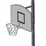 71-862-060_View 3 Basketballstativ med kurv og wirenett, frittstående, regulerbar